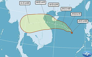 劍魚颱風路徑翻版？熱帶低壓TD17生成 未來一週天氣一圖看