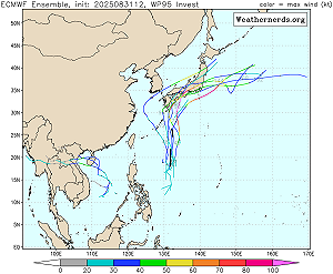 新颱風將生成？熱帶擾動預估路徑大迴轉 成颱機率升至50％