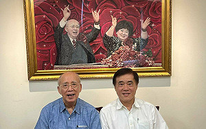 黨主席之爭將開打 郝龍斌拜會吳伯雄PO合照