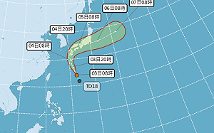 低壓活躍！琵琶颱風最快今晚生成  最新路徑一圖看