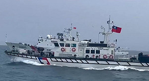 中國海警船頻繁出沒金門水域　海巡全程併航驅離