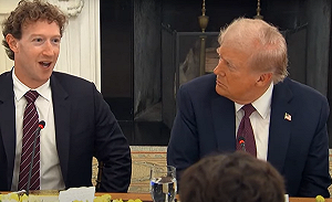 川普宴請科技巨頭 祖克伯被當面討錢嚇到結巴  科技專家：惡人自有惡人磨