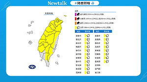 快訊》午後雨彈狂炸！北台山區防溪漲坍方
