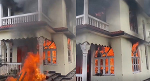 (影)尼泊爾「大起義」火燒總理府 示威者燒死前第一夫人！