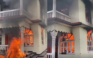 (影)尼泊爾「大起義」火燒總理府 示威者燒死前第一夫人！