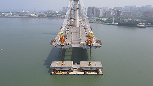 淡江大橋將於9/16合龍！陳世凱：到桃機、北市可省半小時車程