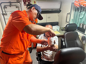 漁民嘉義東石外海作業傷3指　布袋海巡急馳送醫