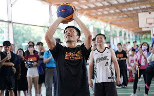 總統盃3x3籃球賽北區預賽   運動部長李洋親秀球技