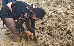 蚌埠音樂節變「插秧節」 ! 滿地爛泥民眾深陷 笑稱一跌倒秒變「兵馬俑」