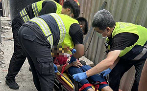 鶯歌工安意外！鋼條墜落貫穿工人頭部　勞檢處勒令停工