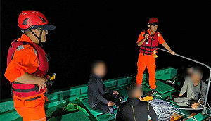 中國漁船越界東沙水域涉濫捕　海巡驅離及查扣小舟