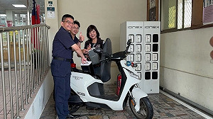 台南首座派出所機車換電站解里程焦慮　警民共享