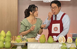 黃偉哲電視購物平台叫賣汁多味美台南文旦  40分鐘搶購一空