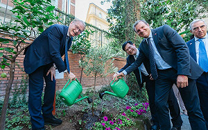 感謝義大利挺台！林佳龍與義議員種橄欖樹：台義友誼長存不息 