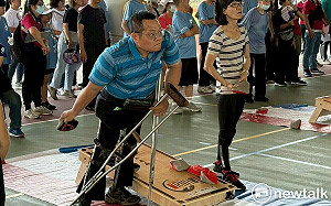 南市身心障礙者布袋球比賽熱鬧登場   身心障礙朋友再添一項運動選擇