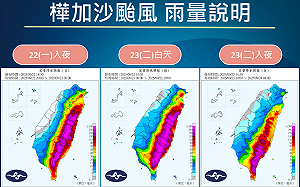 樺加沙強颱猛襲東半部!氣象署:恐現12級狂風、300毫米豪雨