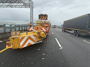 輔助駕駛釀禍？國3後龍路段連2天工程緩撞車挨撞