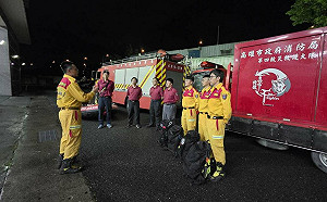 （影）花蓮馬太鞍堰塞湖災情  高雄特搜隊整備待命支援