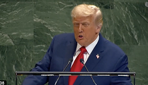 (影) 故意卡川普? 聯合國遇「雙重故障」 他揶揄：只帶回壞扶梯與壞提詞器