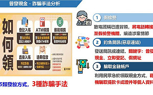 識詐、防堵、溯源三管齊下  以「普發現金」詐騙絕不寬貸