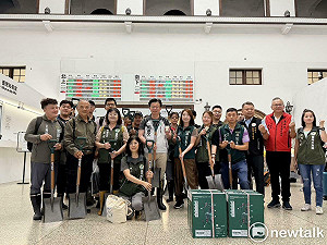 傳愛花蓮讓善循環  響應全台鏟子超人  台南隊出發