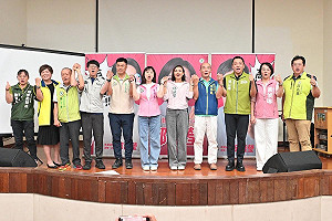 邱議瑩左營座談展現母雞態勢   綠營議員及參選人全員到齊力挺 