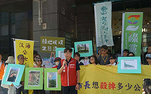 護樹團體抗議簡化樹木移除流程  台灣基進：侯市府打造開發商樂園