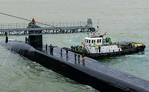 威懾南海！美軍主動曝光  俄亥俄級巡弋飛彈核潛艦靠泊蘇比克灣