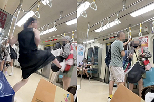 苦苓挺捷運老婦 質疑男子「沒資格坐」！遭網酸爆：站著說話不腰疼