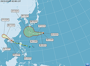輕颱哈隆凌晨2時生成 今高溫炎熱、中南部局部午後雷雨
