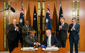 抗衡中國影響力  澳大利亞與巴布亞新幾內亞簽定共同防禦條約