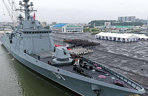 北韓5000噸巨艦現身 ! 崔賢號直指美韓聯軍 金正恩誓言懲罰敵人挑釁