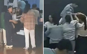 如此「感恩教育」? 叫家長跪地學生曚眼踩過 女孩拿掉眼罩當場哭了....