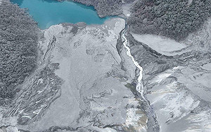 花蓮縣府誤發警報 中央協調所：無人機觀測堰塞湖狀況應屬穩定