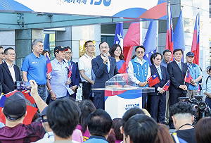 6黨主席候選人齊聚！郝龍斌控境外網軍介選 朱立倫：對手是民進黨