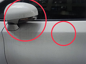 車停路旁不知被誰撞  台中警尋到肇事者