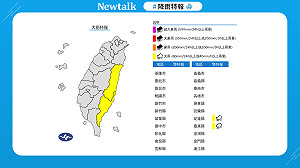 快訊》花東午後雨彈灌爆！溪水暴漲恐土石流