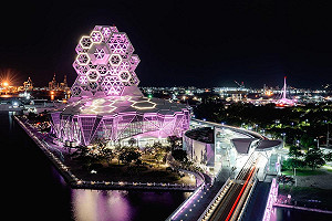 地標粉色點燈應援BLACKPINK　邱議瑩：用世界級規格迎接天團  