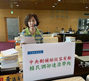 補助經費遭中央刪減 黃馨慧酸賴清德民調「匆匆忙忙、連滾帶爬」