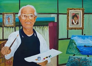 追思陳澄波冥誕   陳前民復刻父親畫作