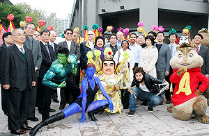 R＆H落腳駁二  電音三太子與動畫主角迎賓