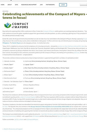 被加註China  陳菊：不改就退出市長聯盟