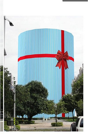 水塔塗妝成禮物  高雄新地標