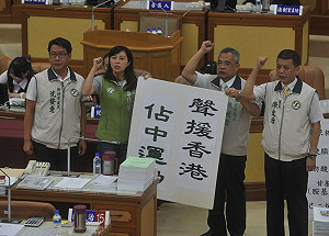 挺佔中  朱立倫：民主自由法治是普世價直