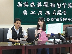 議員爆料  花博感恩週用掉3千萬