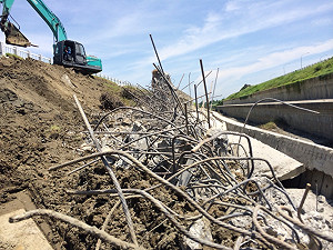 豆腐渣疏洪道遭疑沒鋼筋 水利署駁斥