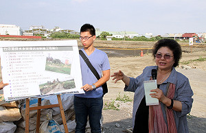 雙颱雨量可觀 陳菊視察防汛工程