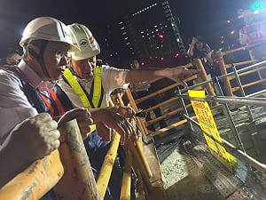柯文哲夜探中捷工程  盼儘速復工