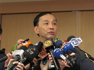 賴清德指高育仁涉賄 朱立倫：台灣不缺抹黑