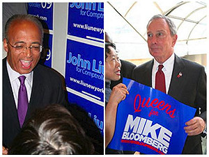 紐約市長電視辯論   彭博、湯普生交火不留情